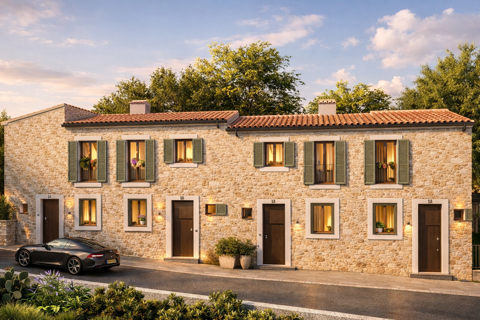 CALVIA Naturstein-Fassade